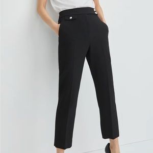 RENZO PANT Black With Silver Buttons